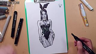 Quick Sketch Of Sexy Girl In Latex