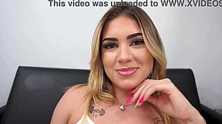 Gabily Castro takes two dicks in her ass for the first time.