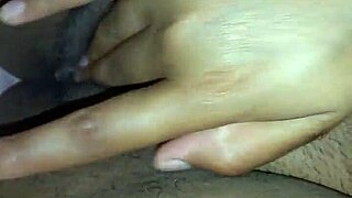 Is she masturbating alone or inviting someone to join?