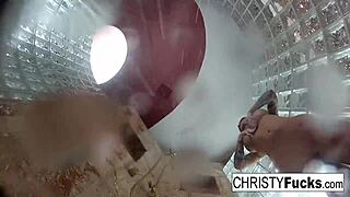 Hot Shower BTS Fun With Christy & Dahlia