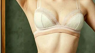 Lingerie Models Show Off Cute Flower Panties