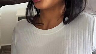 Amateur couple devours huge meat dildo