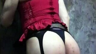 sexy shemale in lingerie, see if he liked it 😏