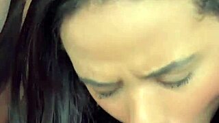 Hot asiática and friend in interracial ménage with facial