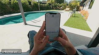 Does redhead Kim deepthroat a huge cock in Kim Possible cosplay parody?