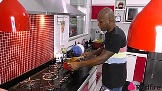 Romantic Lunch Turned Into Intense Floor Fucking And Anal