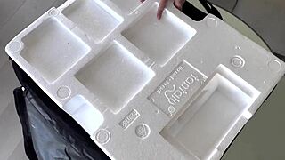 Adorable threesome with tantaly doll contrasts wild pleasure and innocence