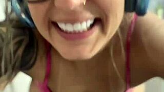 fucking stepdaughter's nanny during her live stream