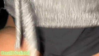 Wife Sucks And Fucks Well-Hung Guy In Gloryhole While Cuck Watches!