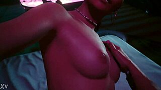 Cyberpunk 2077 hooker offers slutty sex in game