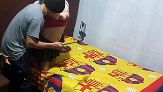 i found my stepmom recording erotic stuff, then she asked me to help with the homemade sex tape