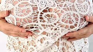 Masked Granny MariaOld Masturbates in Lingerie for Step-Grandson in Arcane Adventures