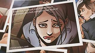 Gloria Uses Vibrating Toy to Seduce Boss in Detailed Office Storyline