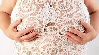 Masked Granny MariaOld Masturbates in Lingerie for Step-Grandson in Arcane Adventures