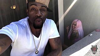 Rome major cums on bubble butt. Curvy barbie shakes that ass.