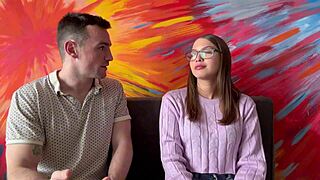 Latina College Student With Glasses Bangs Professor For English Class Pass - Unbelievable!