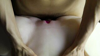 Sporty Woman Enjoys a Relaxing Session with Toys in the Office Bedroom