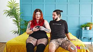 Couples today hot bbw redhead leia introduces us to her boyfriend before banging him