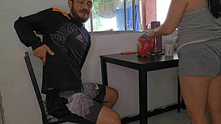 Uh, my naughty stepdaughter rode me at dinner, movin’ too much!