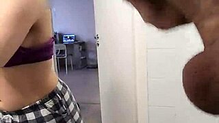 Stepsister Spies Stepbrother Jerking On Her Tits In Shower