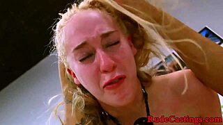 cute teen 18+ squirting before fucking at casting 😍