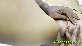 Slippery sex follows a relaxing massage with Slim Gold.