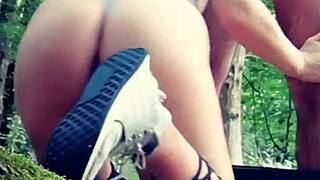 he stops her workout to feed her dick protein