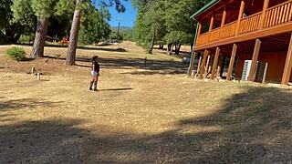 sexy cowgirl visits a man about a horse for big black cock