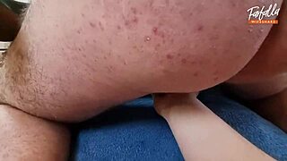 bisexual wife in threesome takes double creampie from two guys sharing her natural tits