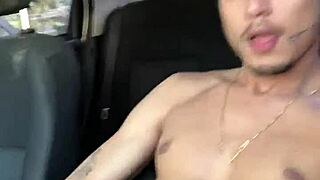 Jerking Off in Car at Daylight, Wow!