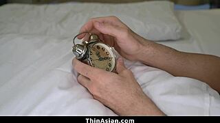 Thick Cock Slips Between Frozen Lips of Petite Asian Girl