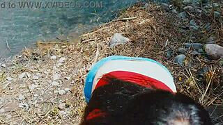 want a risky passionate blowjob in the open nature?