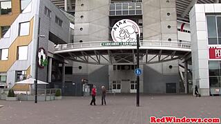 Hey, watch this inked goth spoil an Amsterdam tourist