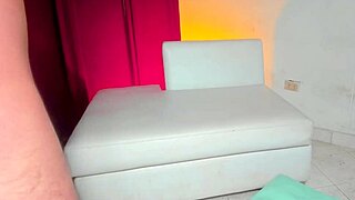 OH, beautiful BLONDE SWALLOWS her neighbor's BIG COCK!