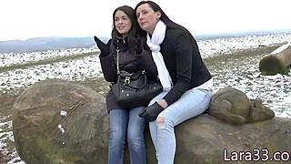 Look at that bigtits milf getting pussy licked by teen babe!