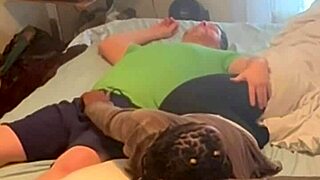 Homemade Amateur Ebony Neighbor Fucks In Bedroom