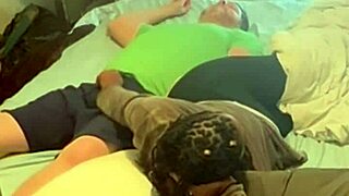 Homemade Amateur Ebony Neighbor Fucks In Bedroom