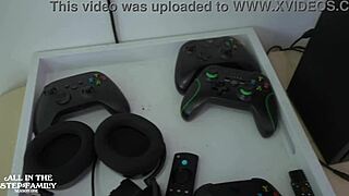 Step Mom Caught in Shower Sucks Junior's Massive Cock!