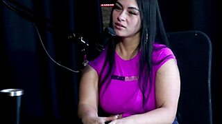 Angel Baronesa in sheer red records fetishes, experiences with women, back to porn with husband