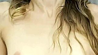 European MILF with shaved pussy rides cock in cowgirl