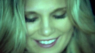 Scarlet Red watches her stud cum all over her sweaty tits