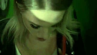 Risky Public Blowjob Blonde Slut Swallows It All