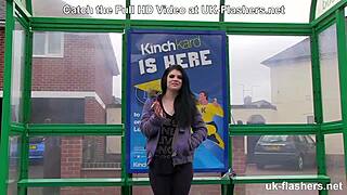 lucia takes on public fingering challenge with big tits