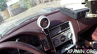 Young amateur gets taken backstage for tight pussy drilling and sucking