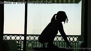 Big Titty Goth Egg Silhouette Dildo Riding Shaved Pussy