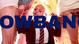 Naughty nurse takes huge facial!