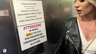 Risky Public Blowjob Blonde Slut Swallows It All