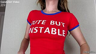 Skye Blue Teases In Red Panties, Detailed 4K Scene.