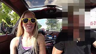 Young amateur gets taken backstage for tight pussy drilling and sucking