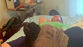 Homemade Amateur Ebony Neighbor Fucks In Bedroom